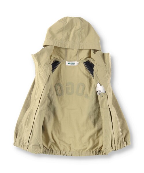 LOGOS（ロゴス）の「【LOGOS】branshes限定　ウィンドブレーカー（ナイロンジャケット・キッズ・ベージュ/ブラック・150/100/120/110/130/140）」の15枚目の写真