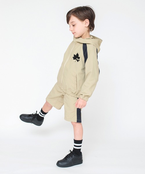 LOGOS（ロゴス）の「【LOGOS】branshes限定　ウィンドブレーカー（ナイロンジャケット・キッズ・ベージュ/ブラック・150/100/120/110/130/140）」の14枚目の写真