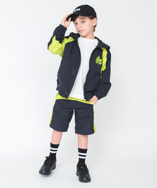 LOGOS（ロゴス）の「【LOGOS】branshes限定　ウィンドブレーカー（ナイロンジャケット・キッズ・ベージュ/ブラック・150/100/120/110/130/140）」の3枚目の写真