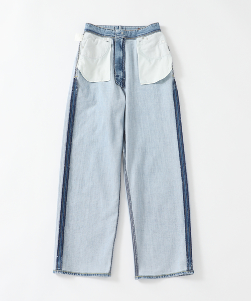 ２回着用YANUK/ヤヌーク イエナ別注JOAN OBK ルーズストレートデニム 追加》【YANUK/ヤヌーク】JOAN ルーズ ストレートデニム（デニム