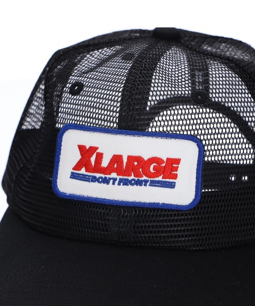 XLARGE（エクストララージ）の「LOGO PATCHED FULL MESH CAP（キャップ・メンズ・ブラック/ホワイト・ONE SIZE）」の6枚目の写真