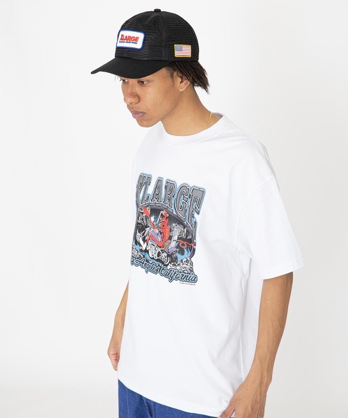 XLARGE（エクストララージ）の「LOGO PATCHED FULL MESH CAP（キャップ・メンズ・ブラック/ホワイト・ONE SIZE）」の14枚目の写真
