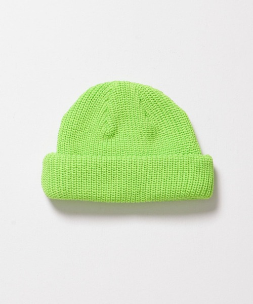 KIJIMA TAKAYUKI（キジマ　タカユキ）の「KIJIMA TAKAYUKI　COTTON ACRYLIC DECK CAP（ニットキャップ/ビーニー・メンズ・ブラック/パープル/アイボリー/グリーン系その他・-）」の6枚目の写真