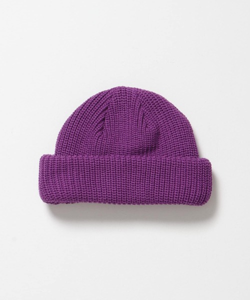 KIJIMA TAKAYUKI（キジマ　タカユキ）の「KIJIMA TAKAYUKI　COTTON ACRYLIC DECK CAP（ニットキャップ/ビーニー・メンズ・ブラック/パープル/アイボリー/グリーン系その他・-）」の5枚目の写真