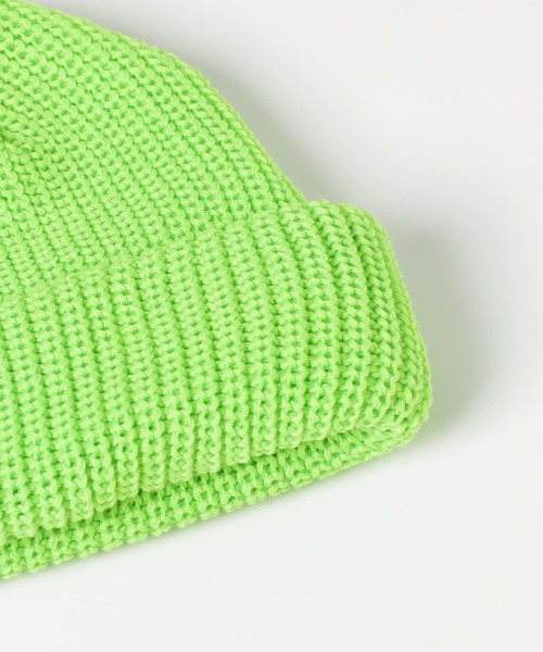 KIJIMA TAKAYUKI（キジマ　タカユキ）の「KIJIMA TAKAYUKI　COTTON ACRYLIC DECK CAP（ニットキャップ/ビーニー・メンズ・ブラック/パープル/アイボリー/グリーン系その他・-）」の8枚目の写真