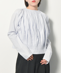 【SEEALL/シーオール】GATHER TOP：ブラウス