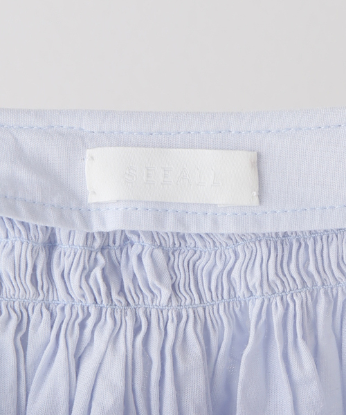 SEEALL（シーオール）の「【SEEALL/シーオール】GATHER TOP：ブラウス（シャツ/ブラウス・レディース・ブルー・38）」の13枚目の写真