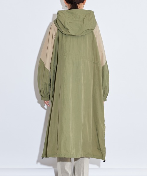 Lui's（ルイス）の「バイカラーモッズコート（モッズコート・レディース・ブラック/カーキ/ライトベージュ・FREE）」の7枚目の写真