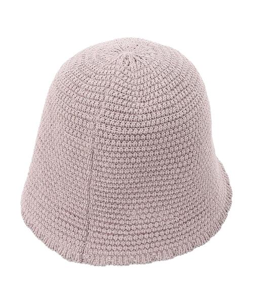 earth music&ecology（アースミュージックアンドエコロジー）の「スカラップチューリップハット（ハット・レディース・ベージュ/ブラック/ラベンダー・FREE）」の8枚目の写真