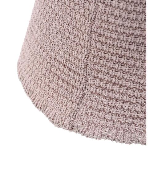 earth music&ecology（アースミュージックアンドエコロジー）の「スカラップチューリップハット（ハット・レディース・ベージュ/ブラック/ラベンダー・FREE）」の9枚目の写真