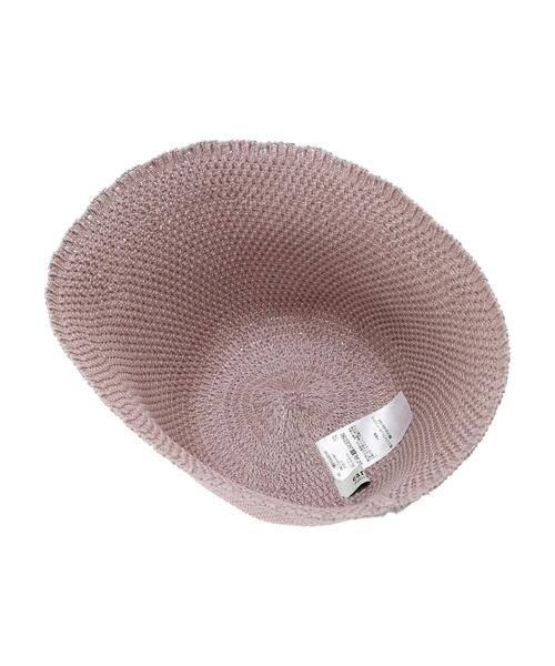 earth music&ecology（アースミュージックアンドエコロジー）の「スカラップチューリップハット（ハット・レディース・ベージュ/ブラック/ラベンダー・FREE）」の10枚目の写真