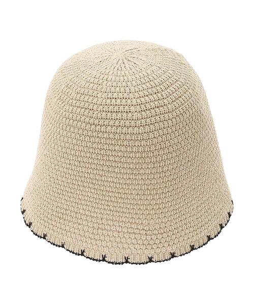 earth music&ecology（アースミュージックアンドエコロジー）の「スカラップチューリップハット（ハット・レディース・ベージュ/ブラック/ラベンダー・FREE）」の13枚目の写真