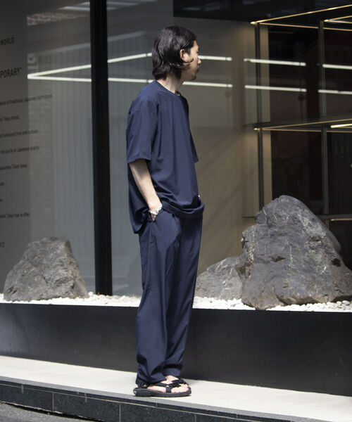 GLOSTER（グロスター）の「【GLOSTER/グロスター】サマートロピカル 胸ジップポケットTシャツ ポケT イージーケア（Tシャツ/カットソー・メンズ・グリーン/ネイビー/グレイッシュベージュ・M/L/S）」の5枚目の写真