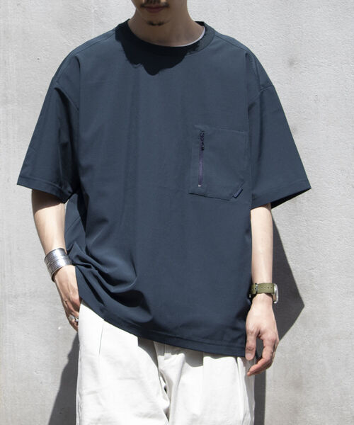 GLOSTER（グロスター）の「【GLOSTER/グロスター】サマートロピカル 胸ジップポケットTシャツ ポケT イージーケア（Tシャツ/カットソー・メンズ・グリーン/ネイビー/グレイッシュベージュ・M/L/S）」の20枚目の写真