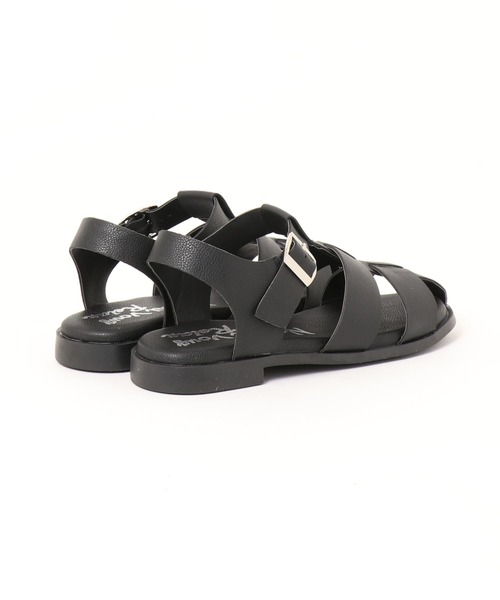 Noubel Voug Relax（ヌーベルヴォーグリラックス）の「ローヒールグルカサンダル（サンダル・レディース・アイボリー/ブラック・LL/S/L/M）」の19枚目の写真