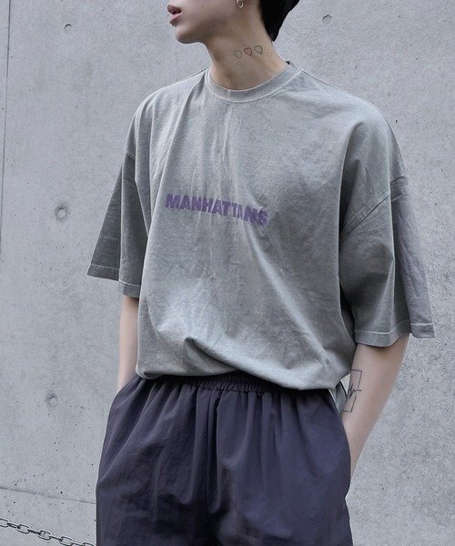 Figments（フィグメンツ）の「MANHATTANS Tシャツ（Tシャツ/カットソー・レディース・ライトグレー/ダークグレー・FREE）」の6枚目の写真
