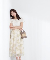 PROPORTION BODY DRESSING | オーガンプリントスカート / 1213120509(スカート)