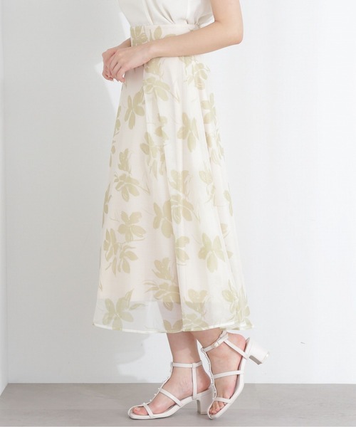 PROPORTION BODY DRESSING（プロポーションボディドレッシング）の「オーガンプリントスカート / 1213120509（スカート・レディース・ダークグレー/ピンク/イエロー・MEDIUM/SMALL）」の16枚目の写真