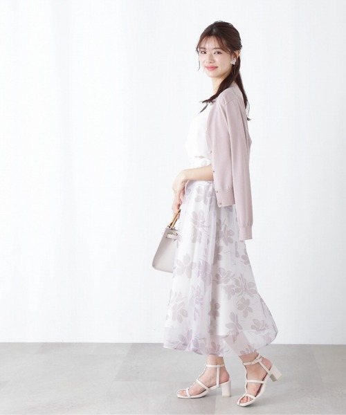 PROPORTION BODY DRESSING（プロポーションボディドレッシング）の「オーガンプリントスカート / 1213120509（スカート・レディース・ダークグレー/ピンク/イエロー・MEDIUM/SMALL）」の22枚目の写真