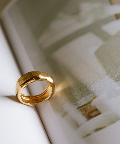 【セール】シルバー925 アクセサリー リング メンズ レディース ゴールド 金属アレルギー対応【MOLUNE モルン】（リング）｜Ops.（オプス）