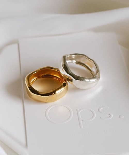 Ops.（オプス）の「シルバー925 アクセサリー リング メンズ レディース ゴールド 金属アレルギー対応【MOLUNE モルン】（リング・レディース・イエローゴールド/シルバー・9号/11号/13号/15号）」の3枚目の写真