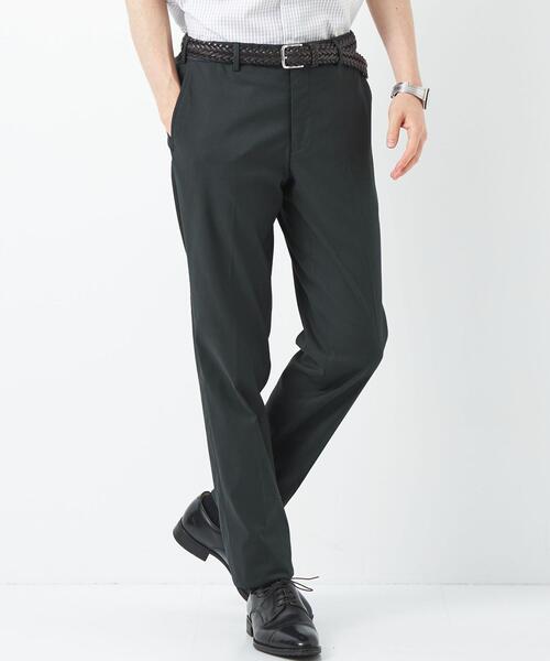 green label relaxing(グリーンレーベルリラクシング)の「ツイル スリム スラックス -ストレッチ・接触冷感・クリースキープ・ウエストアジャスター-(スラックス・メンズ・ライトグレー/ベージュ/ダークグレー・S/M/L/XL/XS)」の2枚目の写真