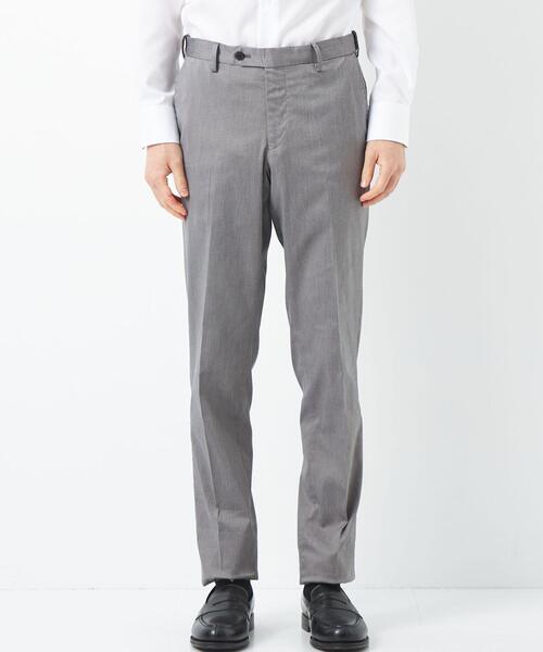 green label relaxing(グリーンレーベルリラクシング)の「ツイル スリム スラックス -ストレッチ・接触冷感・クリースキープ・ウエストアジャスター-(スラックス・メンズ・ライトグレー/ベージュ/ダークグレー・S/M/L/XL/XS)」の4枚目の写真