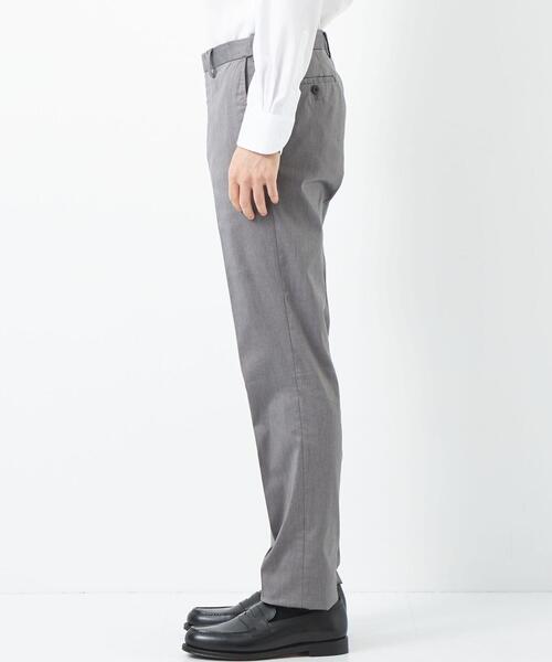 green label relaxing(グリーンレーベルリラクシング)の「ツイル スリム スラックス -ストレッチ・接触冷感・クリースキープ・ウエストアジャスター-(スラックス・メンズ・ライトグレー/ベージュ/ダークグレー・S/M/L/XL/XS)」の5枚目の写真