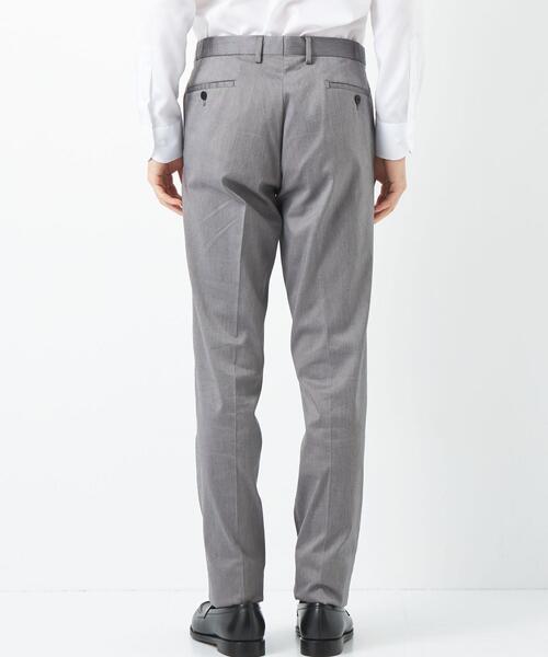 green label relaxing(グリーンレーベルリラクシング)の「ツイル スリム スラックス -ストレッチ・接触冷感・クリースキープ・ウエストアジャスター-(スラックス・メンズ・ライトグレー/ベージュ/ダークグレー・S/M/L/XL/XS)」の6枚目の写真