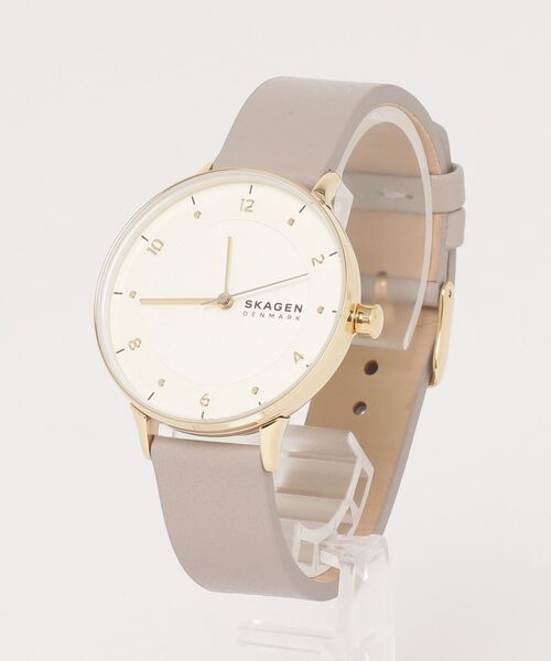SKAGEN スカーゲン RIIS 腕時計 時計 レディース クオーツ アナログ 3針 ステンレス メッシュ ゴールド シルバー ホワイト SKW3092 1年保証 スカーゲン SKAGEN 腕時計 QUARTZ ＳＫＷ３０９０ スカーゲン ＲＩＩＳ