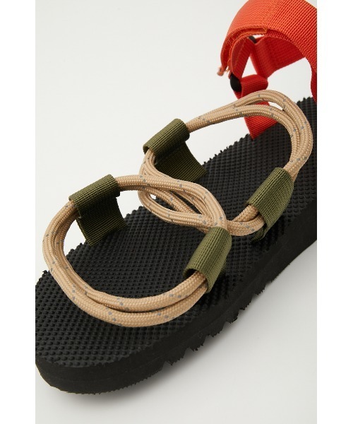 ロデオクラウンズ マルチカラー スポーツサンダル RODEO CROWNS WIDE BOWL platform sports sandals PNK