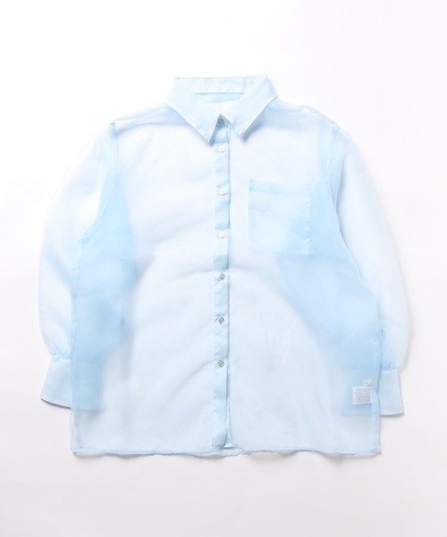 apres jour（アプレジュール）の「オーガンジーシアーシャツ【ZOZOTOWN限定アイテム】（シャツ/ブラウス・レディース・ピンク/ブルー/ブラック・X-LARGE/フリー）」の16枚目の写真