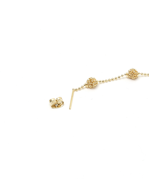 スクリューボールロングピアス（ピアス（両耳用））｜qualite（カリテ）