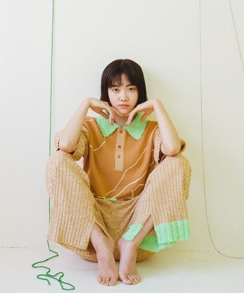 PAMM（パム）の「月のある風景のニットポロ（ポロシャツ）」 - WEAR