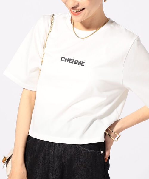 NOLLEY’S Sophi(ノーリーズソフィ)の「ショート丈ロゴTシャツ(Tシャツ/カットソー・レディース・ホワイト系その他4/オフホワイト/チャコールグレー・38)」の17枚目の写真