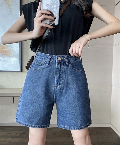 セール】レディース デニムショートパンツ（デニムパンツ）｜FREE