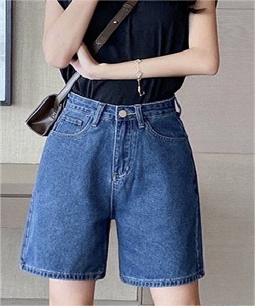 FREE STYLISTS(フリー スタイリスト)の「レディース デニムショートパンツ(デニムパンツ・レディース・ライトブルー/ブルー・S/M/L/2XL/XL)」の7枚目の写真