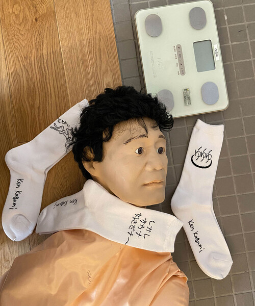JUNRED(ジュンレッド)の「Ken Kagami×改良湯コラボ ソックス(ソックス/靴下・メンズ・オフホワイト/キナリ/ホワイト系その他5・FREE)」の12枚目の写真
