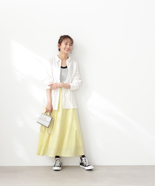 N.（N. Natural Beauty Basic）（エヌエヌナチュラルビューティーベーシック）の「【S Size Line】◆エアリーギャザースカート（スカート・レディース・イエロー/オフホワイト/ブルー・SMALL/MEDIUM）」の19枚目の写真
