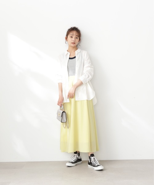 N.（N. Natural Beauty Basic）（エヌエヌナチュラルビューティーベーシック）の「【S Size Line】◆エアリーギャザースカート（スカート・レディース・イエロー/オフホワイト/ブルー・SMALL/MEDIUM）」の21枚目の写真