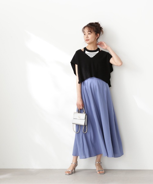 N.（N. Natural Beauty Basic）（エヌエヌナチュラルビューティーベーシック）の「【S Size Line】◆エアリーギャザースカート（スカート・レディース・イエロー/オフホワイト/ブルー・SMALL/MEDIUM）」の15枚目の写真