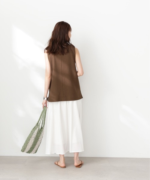 N.（N. Natural Beauty Basic）（エヌエヌナチュラルビューティーベーシック）の「【S Size Line】◆エアリーギャザースカート（スカート・レディース・イエロー/オフホワイト/ブルー・SMALL/MEDIUM）」の8枚目の写真