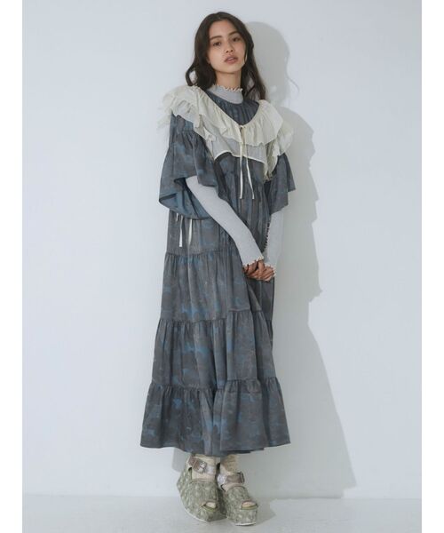 merry jenny（メリージェニー）の「リボンフリルビスチェ（Tシャツ/カットソー・レディース・ブラック/アイボリー/ピンク・FREE）」の13枚目の写真