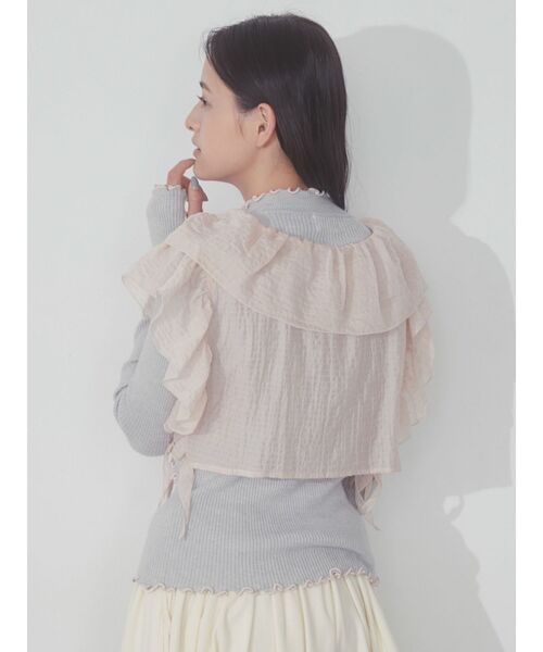 merry jenny（メリージェニー）の「リボンフリルビスチェ（Tシャツ/カットソー・レディース・ブラック/アイボリー/ピンク・FREE）」の22枚目の写真