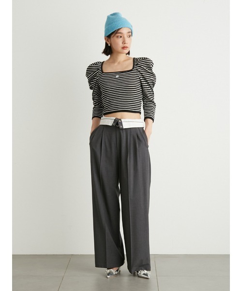 LILY BROWN（リリーブラウン）の「【LILY BROWN×MARY QUANT】ニットビーニー（ニットキャップ/ビーニー・レディース・ホワイト/ブルー/ブラック・FREE）」の20枚目の写真