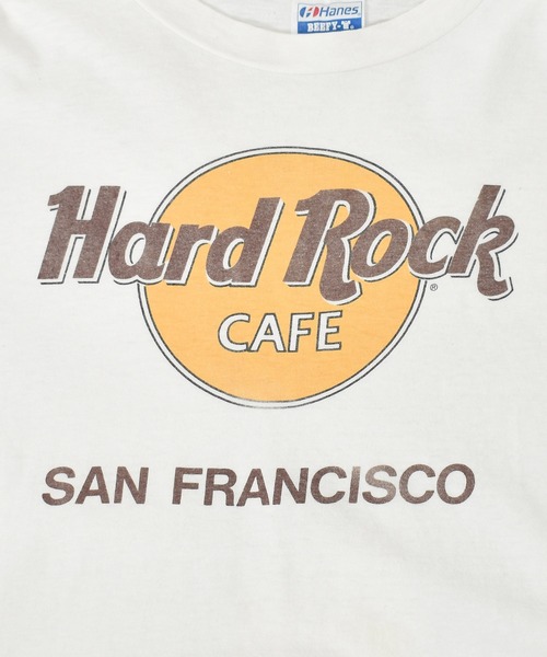 VINTAGE(ヴィンテージ)の「【ヴィンテージ古着】80's Hard Rock CAFE / ハードロックカフェ ロゴプリント Tシャツ USA製(Tシャツ/カットソー・メンズ・ホワイト・X-LARGE)」の3枚目の写真
