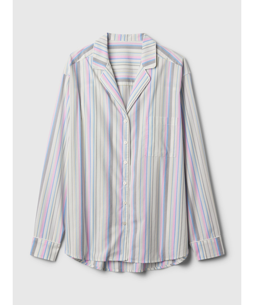 GAP（ギャップ）の「ポプリン パジャマシャツ（ルームウェア/パジャマ・レディース・ピンク/グレー/ベージュ/マルチ/ホワイト系その他/ブルー系その他2/ピンク系その他/ライトブルー・XXS/L/S/M/XS）」の11枚目の写真