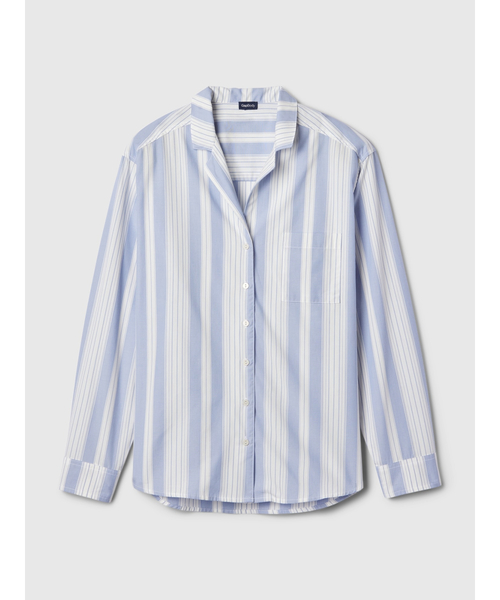 GAP（ギャップ）の「ポプリン パジャマシャツ（ルームウェア/パジャマ・レディース・ピンク/グレー/ベージュ/マルチ/ホワイト系その他/ブルー系その他2/ピンク系その他/ライトブルー・XXS/L/S/M/XS）」の12枚目の写真