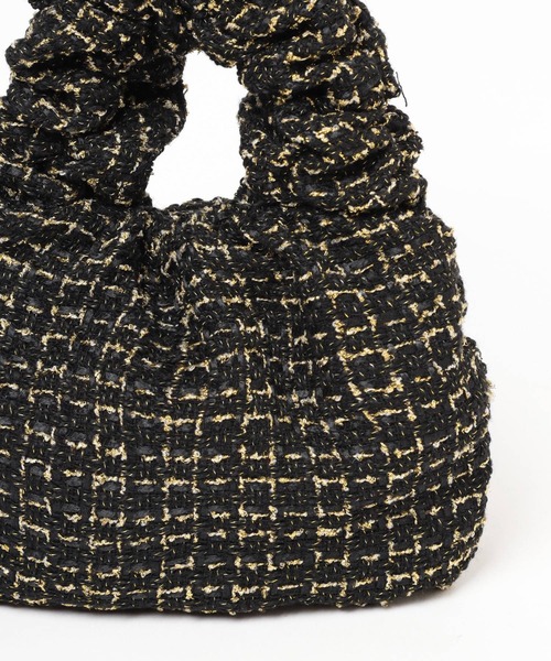 BARNYARDSTORM（バンヤードストーム）の「【WEB限定カラー】tweedクシュクシュBAG（ハンドバッグ・レディース・ブラウン/ブラック/グリーン・FREE）」の8枚目の写真