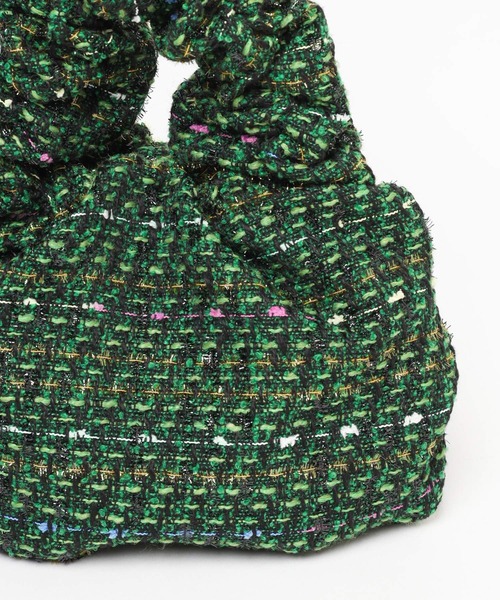 BARNYARDSTORM（バンヤードストーム）の「【WEB限定カラー】tweedクシュクシュBAG（ハンドバッグ・レディース・ブラウン/ブラック/グリーン・FREE）」の10枚目の写真